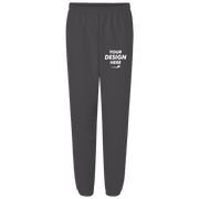 Bella + Canvas Unisex 10 oz. Heavyweight Sweatpants, Asphalt, Front view, Mockup