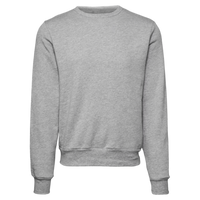 Bella + Canvas Unisex Sponge Fleece Classic Crewneck Sweatshirt, Athletic Heather, Front view