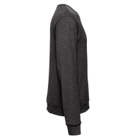 Bella + Canvas Unisex Sponge Fleece Classic Crewneck Sweatshirt, Dark Grey Heather, Right Sleeve view