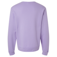 Bella + Canvas Unisex Sponge Fleece Classic Crewneck Sweatshirt, Dark Lavender, Back view
