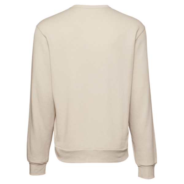 Bella + Canvas Unisex Sponge Fleece Classic Crewneck Sweatshirt, Heather Dust, Back view