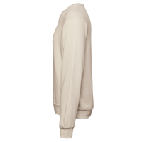 Bella + Canvas Unisex Sponge Fleece Classic Crewneck Sweatshirt, Heather Dust, Left Sleeve view