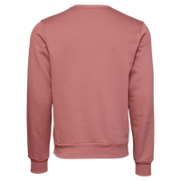 Bella + Canvas Unisex Sponge Fleece Classic Crewneck Sweatshirt, Mauve, Back view