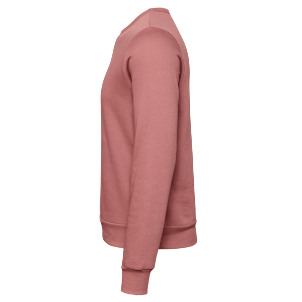 Bella + Canvas Unisex Sponge Fleece Classic Crewneck Sweatshirt, Mauve, Left Sleeve view