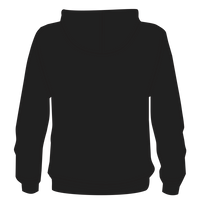 Bella + Canvas Unisex Sponge Fleece DTM Full-Zip Hoodie Sweatshirt, Black, Back view