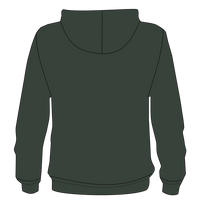 Bella + Canvas Unisex Sponge Fleece DTM Full-Zip Hoodie Sweatshirt, Heather Forest, Back view