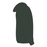 Bella + Canvas Unisex Sponge Fleece DTM Full-Zip Hoodie Sweatshirt, Heather Forest, Right Sleeve view