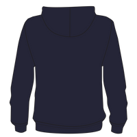 Bella + Canvas Unisex Sponge Fleece DTM Full-Zip Hoodie Sweatshirt, Navy, Back view
