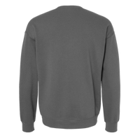 Bella + Canvas Unisex Sponge Fleece Drop Shoulder Crewneck Sweatshirt, Asphalt, Back view