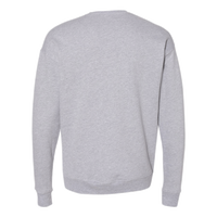 Bella + Canvas Unisex Sponge Fleece Drop Shoulder Crewneck Sweatshirt, Athletic Heather, Back view