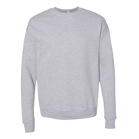 Bella + Canvas Unisex Sponge Fleece Drop Shoulder Crewneck Sweatshirt, Athletic Heather, Front view