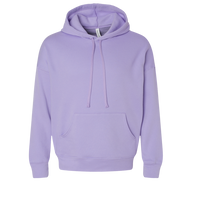 Bella + Canvas Unisex Sponge Fleece Drop Shoulder Hoodie Sweatshirt, Dark Lavender, Front view