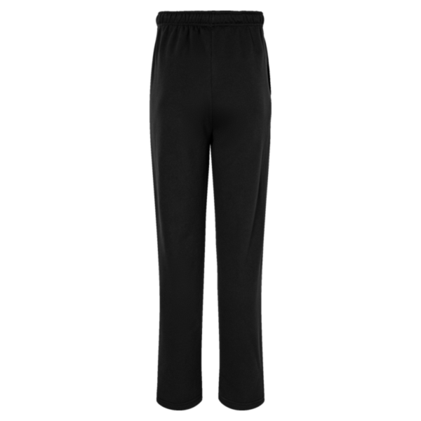 Bella + Canvas Unisex Sponge Fleece Straight Leg Sweatpants, Black, Back view