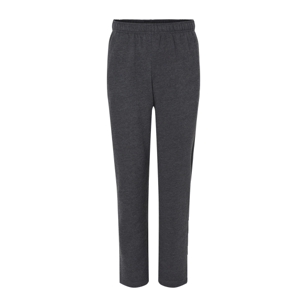 Bella + Canvas Unisex Sponge Fleece Straight Leg Sweatpants, Dark Grey Heather, Front view