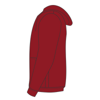 Bella + Canvas Unisex Triblend Sponge Fleece Full-Zip Hoodie Sweatshirt, Cardinal Triblend, Left Sleeve view