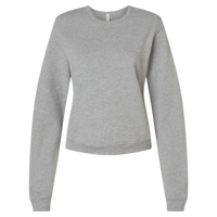 Bella + Canvas Women's Sponge Fleece Crewneck Sweatshirt, Athletic Heather, Front view