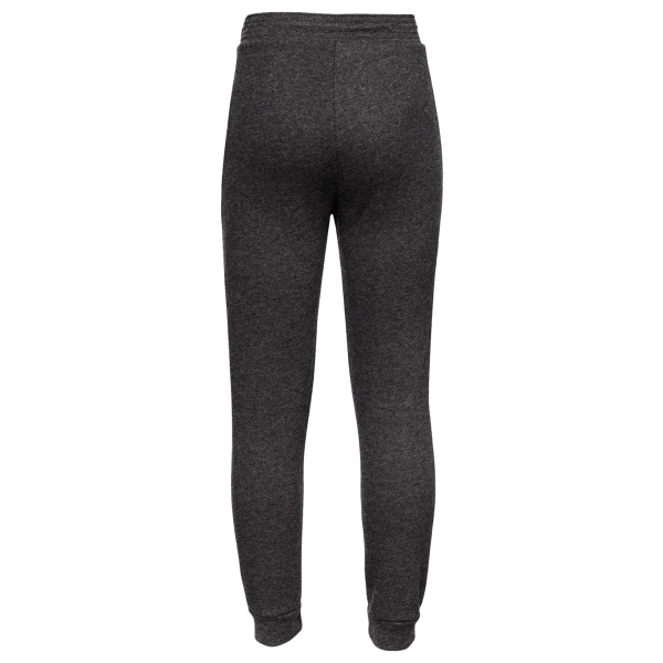 Bella + Canvas Youth Jogger Sweatpants, Dark Grey Heather, Back view