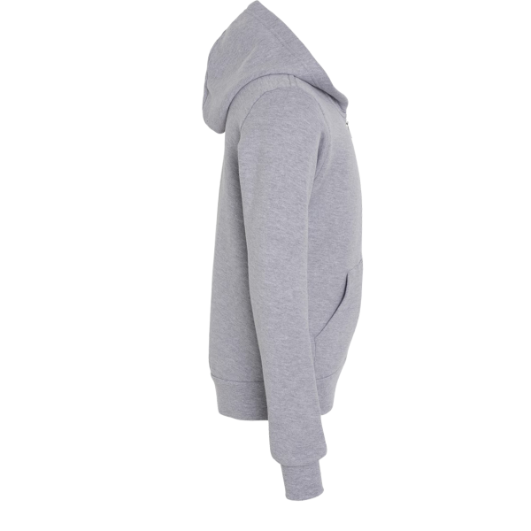 Bella + Canvas Youth Sponge Fleece Full-Zip Hoodie Sweatshirt, Athletic Heather, Right Sleeve view