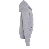 Bella + Canvas Youth Sponge Fleece Full-Zip Hoodie Sweatshirt, Athletic Heather, Right Sleeve view