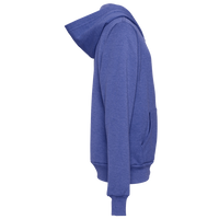 Bella + Canvas Youth Sponge Fleece Full-Zip Hoodie Sweatshirt, Heather True Royal, Right Sleeve view