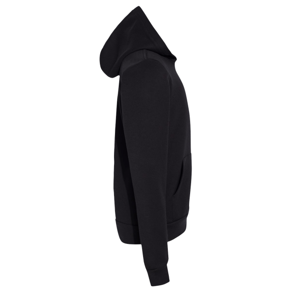 Bella + Canvas Youth Sponge Fleece Hoodie Sweatshirt, Black, Right Sleeve view