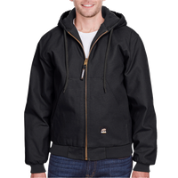 Berne Apparel Men's Berne Heritage Hooded Jacket, Black, Front view