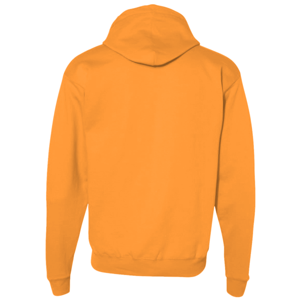 Berne Apparel Men's Heritage Thermal-Lined Full-Zip Hooded Sweatshirt, Orange, Back view