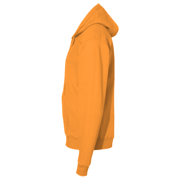 Berne Apparel Men's Heritage Thermal-Lined Full-Zip Hooded Sweatshirt, Orange, Left Sleeve view