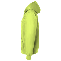 Berne Apparel Men's Hi-Vis Class 3 Color Block Full-Zip Hooded Sweatshirt, Hi Vis Yellow, Left Sleeve view