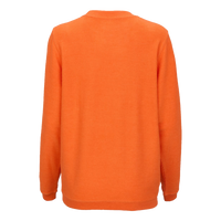 Boxercraft Unisex Corded Crewneck Sweatshirt, Orange, Back view