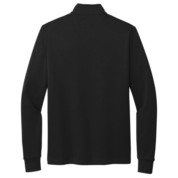 Brooks Brothers Double Knit 1/4 Zip, Deep Black, Back view