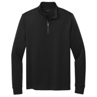 Brooks Brothers Double Knit 1/4 Zip, Deep Black, Front view