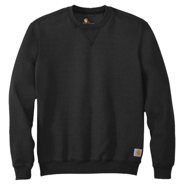 Carhartt Midweight Crewneck Sweatshirt, Black, Front view