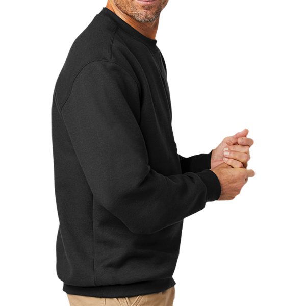 Carhartt Midweight Crewneck Sweatshirt, Black, Right Sleeve view