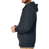 Carhartt Midweight Hooded Zip Front Sweatshirt, New Navy, Left Sleeve view