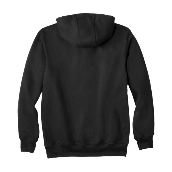 Carhartt Rain Defender ® Paxton Heavyweight Hooded Sweatshirt, Black, Back view