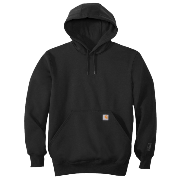 Carhartt Rain Defender ® Paxton Heavyweight Hooded Sweatshirt, Black, Front view