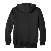 Carhartt Rain Defender ® Paxton Heavyweight Hooded Zip Front Sweatshirt, Black, Back view