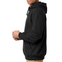 Carhartt Tall Midweight Hooded Sweatshirt, Black, Left Sleeve view