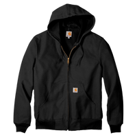 Carhartt Tall Thermal Lined Duck Active Jac, Black, Front view