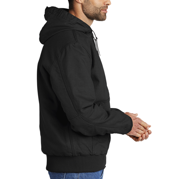 Carhartt Tall Washed Duck Active Jac, Black, Right Sleeve view