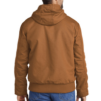 Carhartt Tall Washed Duck Active Jac, Carhartt Brown, Back view