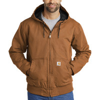 Carhartt Tall Washed Duck Active Jac, Carhartt Brown, Front view