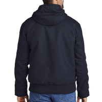 Carhartt Tall Washed Duck Active Jac, Navy, Back view