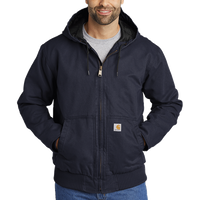Carhartt Tall Washed Duck Active Jac, Navy, Front view