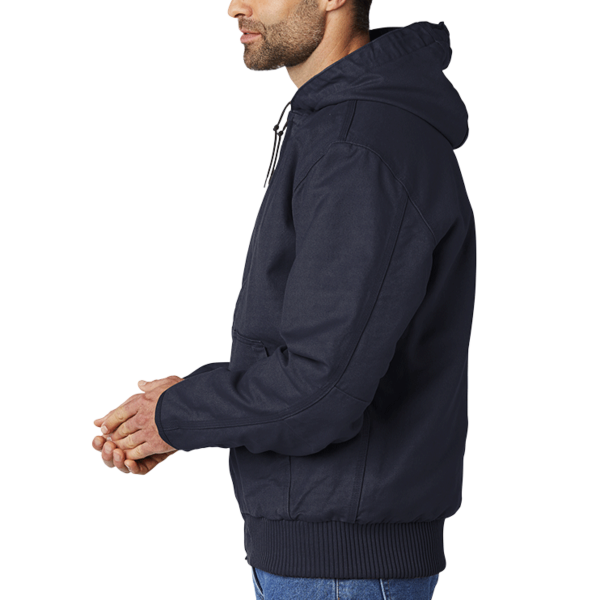 Carhartt Tall Washed Duck Active Jac, Navy, Left Sleeve view