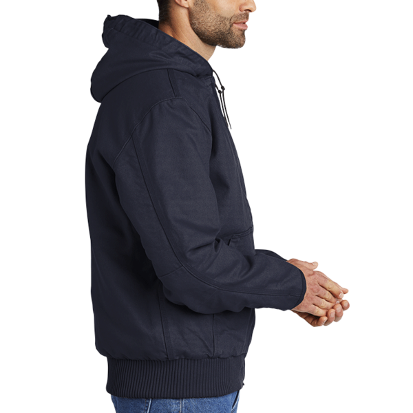 Carhartt Tall Washed Duck Active Jac, Navy, Right Sleeve view