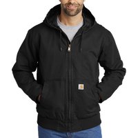 Carhartt Washed Duck Active Jac, Black, Front view