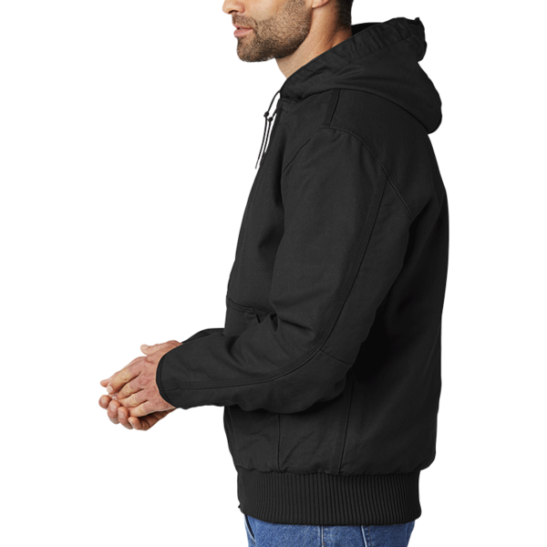 Carhartt Washed Duck Active Jac, Black, Left Sleeve view