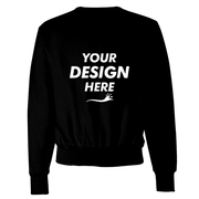 Champion Unisex Reverse Weave® Crewneck Sweatshirt, Black, Front view, Mockup